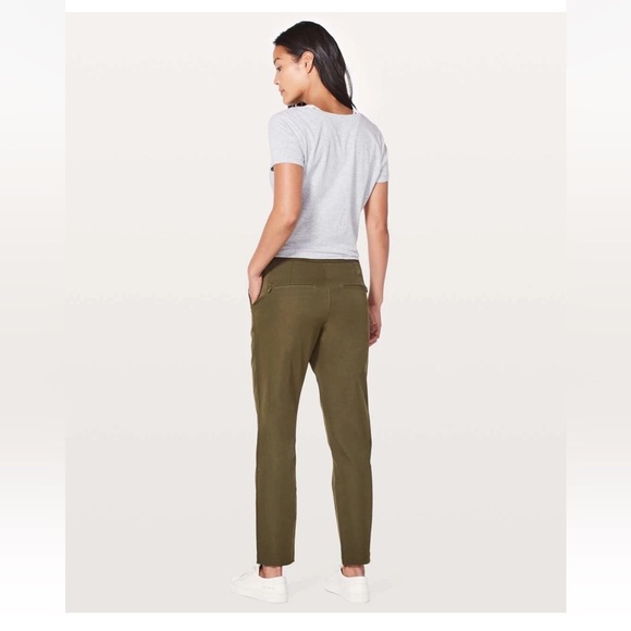 Lululemon City Trek Trouser Pants *28" Military Green - Picture 2 of 16